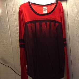 A pink long sleeve